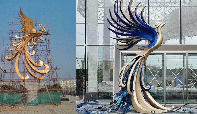 常见的不锈钢雕塑制作鸟类造型雕塑有哪些？